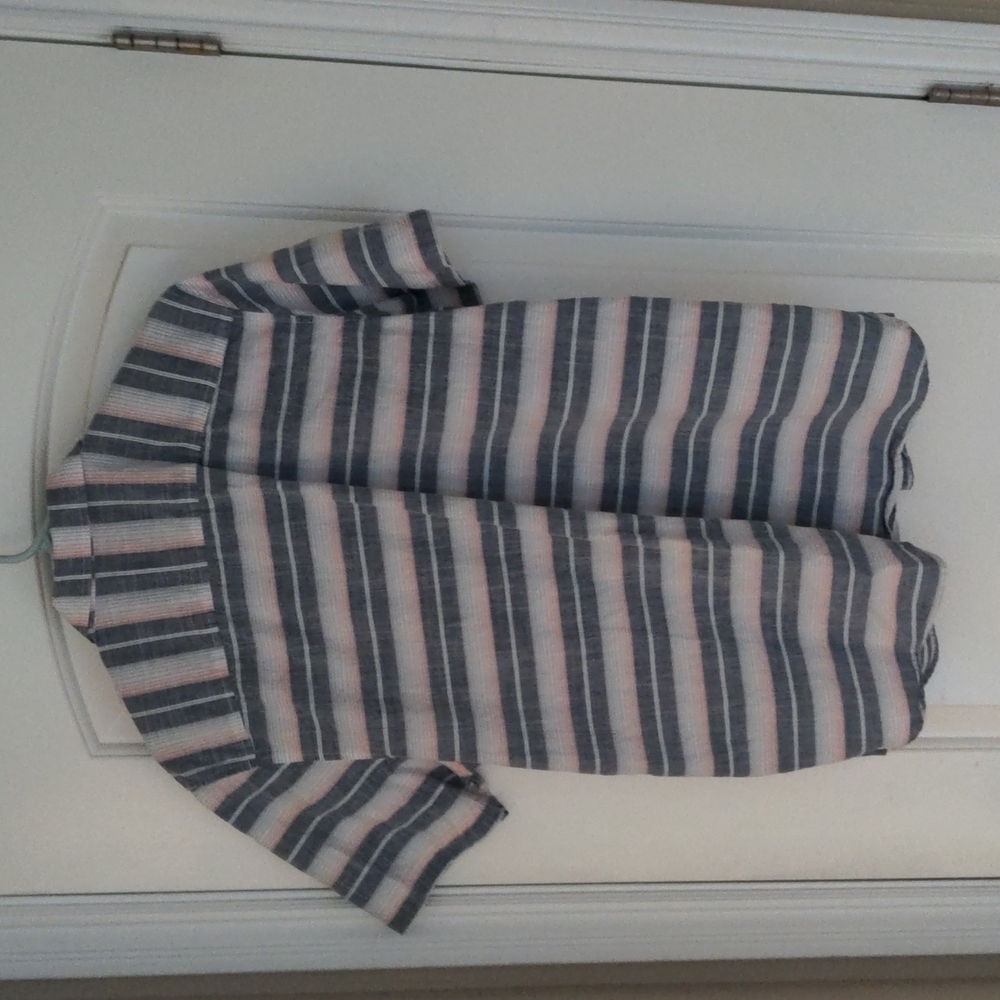 Gray Stripped American Rag Button Up - Picture 3 of 4